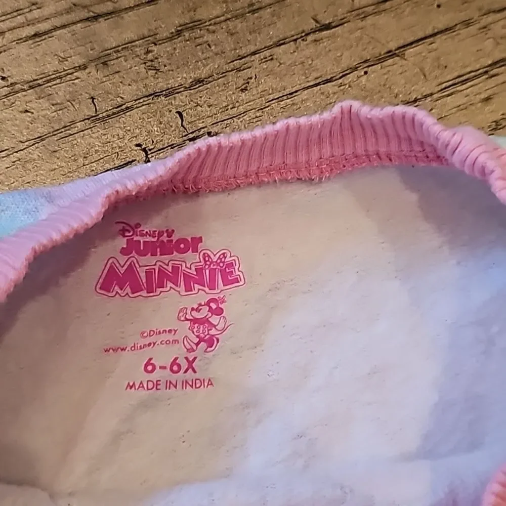 Tie dye Minnie Mouse sweater size 6-6X Disney